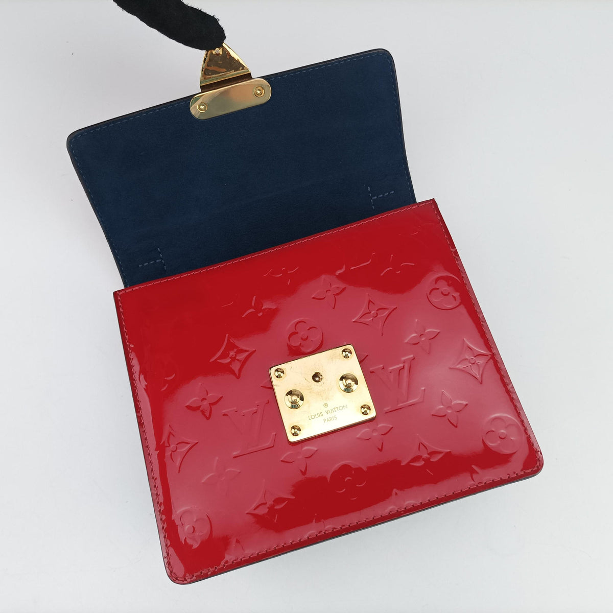 Pre-owned Louis Vuitton Spring street PM Scarlet Red Monogram Canvas×Vernis×Epi M90505 shoulderbag | stylenewstar