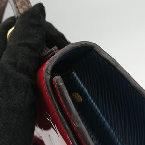 Pre-owned Louis Vuitton Spring street PM Scarlet Red Monogram Canvas×Vernis×Epi M90505 shoulderbag | stylenewstar