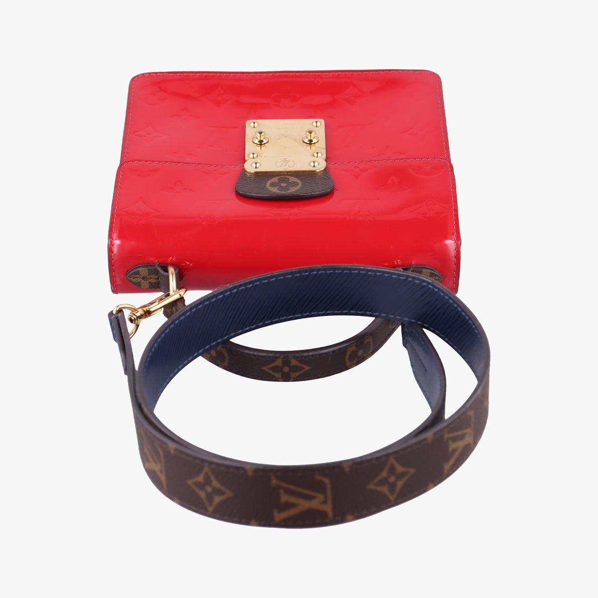 Pre-owned Louis Vuitton Spring street PM Scarlet Red Monogram Canvas×Vernis×Epi M90505 shoulderbag | stylenewstar