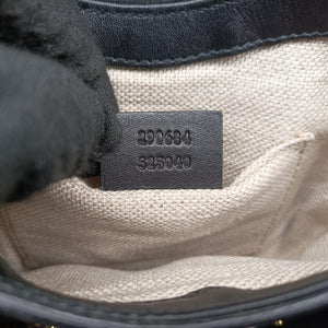 Secondhand Gucci Nubuck Tigrette Chain Black Suede 290684 shoulderbag | stylenewstar