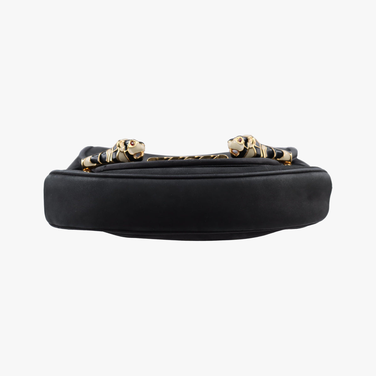 Secondhand Gucci Nubuck Tigrette Chain Black Suede 290684 shoulderbag | stylenewstar