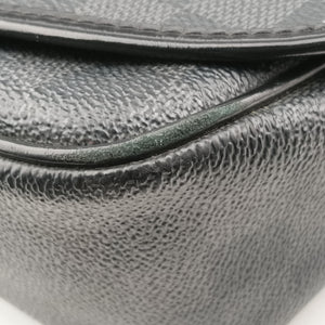 Pre-owned Louis Vuitton DANIEL MM Noir Damier Graphite N58029 shoulderbag | stylenewstar