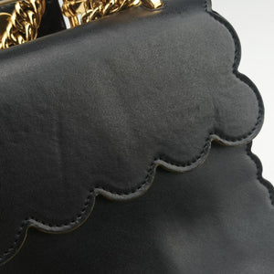 Pre-owned Fendi KAN I Black Leather 8BT283 shoulderbag | stylenewstar