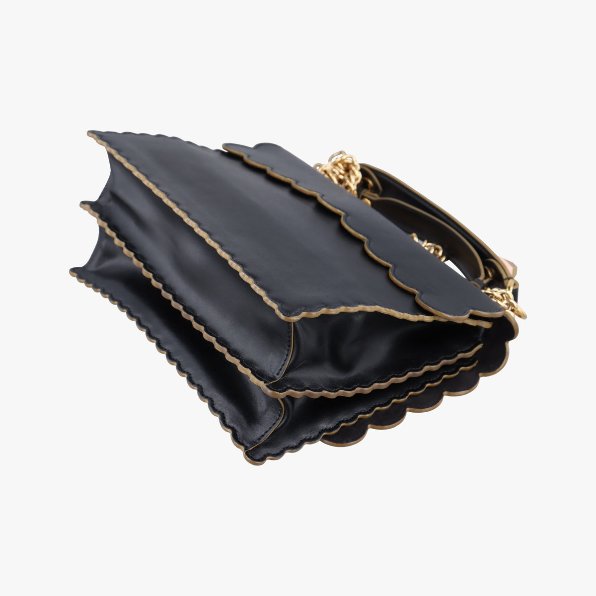 Pre-owned Fendi KAN I Black Leather 8BT283 shoulderbag | stylenewstar