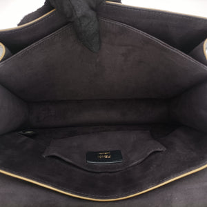 Pre-owned Fendi KAN I Black Leather 8BT283 shoulderbag | stylenewstar