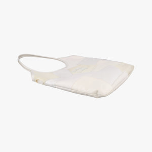 Pre-owned Miu Miu Ivy White x Beige suede x Leather  handbag | stylenewstar