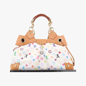 Pre-owned Louis Vuitton URSULA white Monogram Multicolor M40123 handbag | stylenewstar