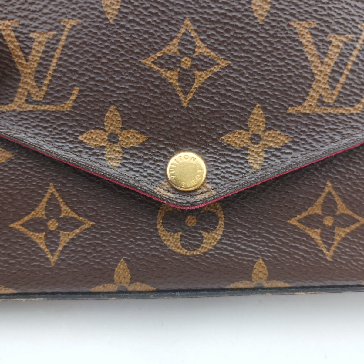 Pre-owned Louis Vuitton Pochette Felicie Brown Monogram Canvas M61276 shoulderbag | stylenewstar