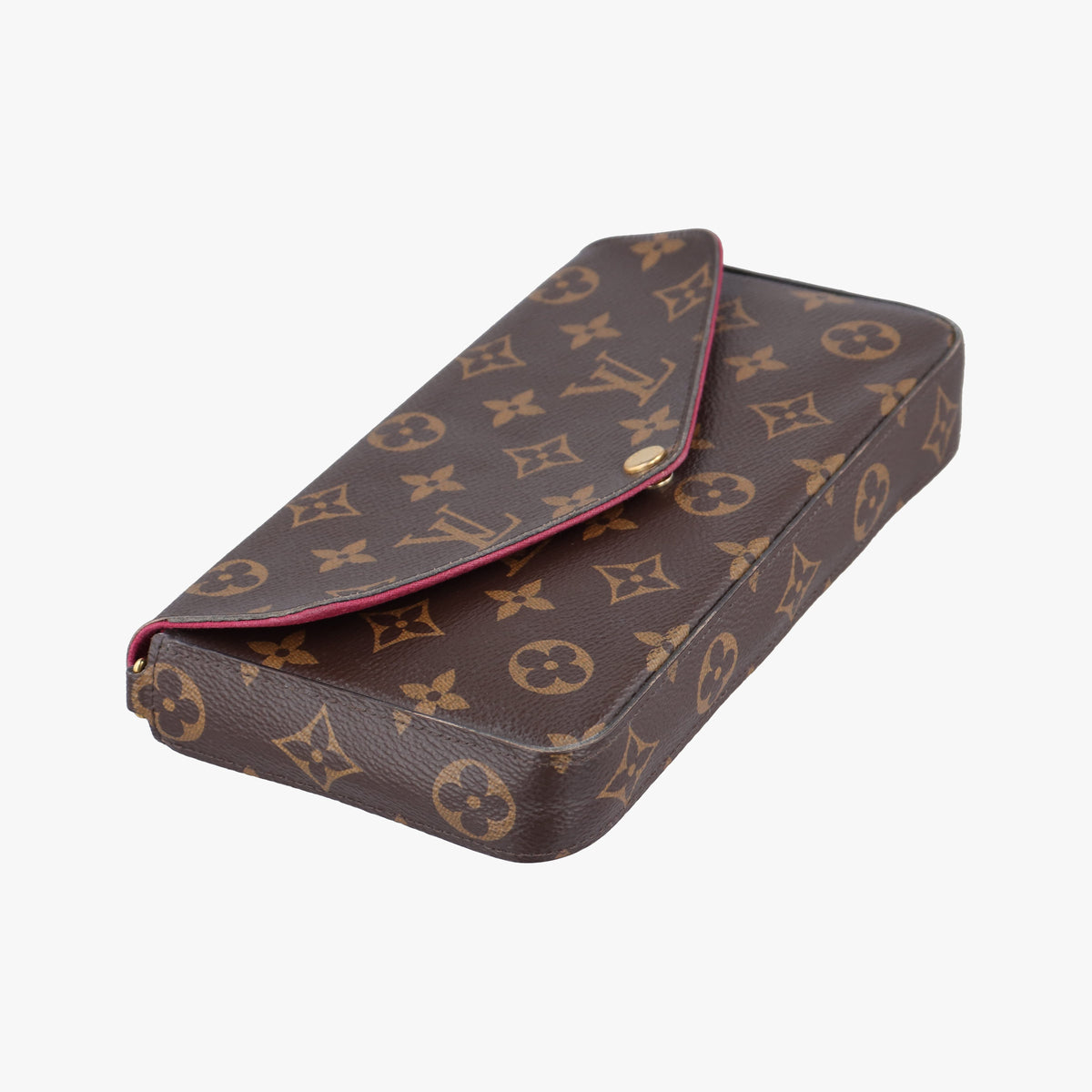 Pre-owned Louis Vuitton Pochette Felicie Brown Monogram Canvas M61276 shoulderbag | stylenewstar