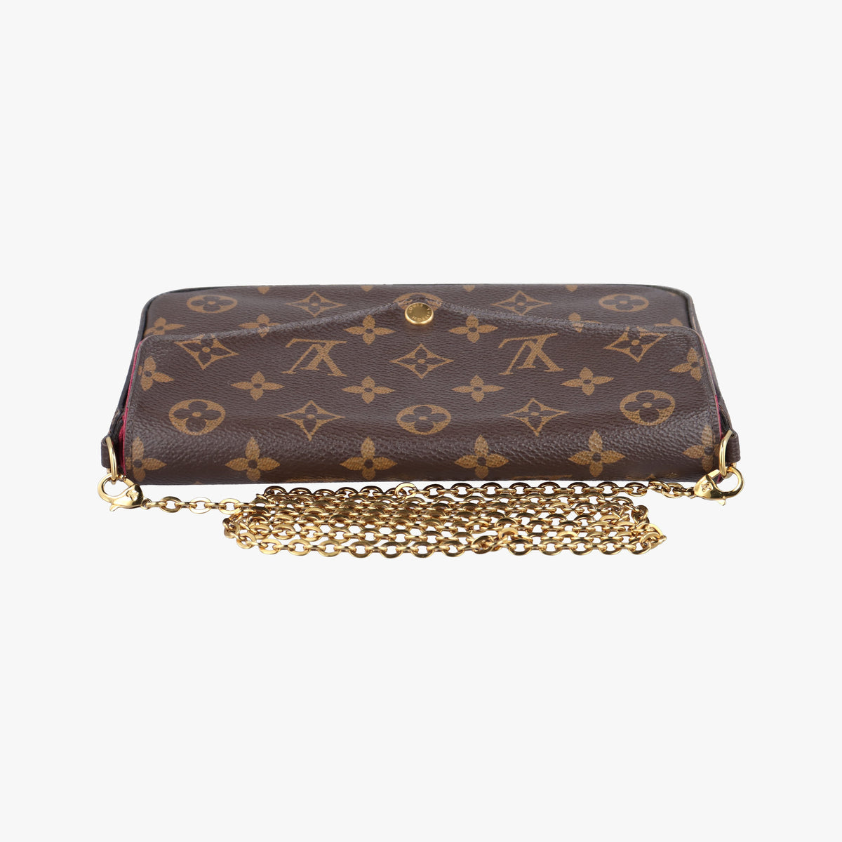 Pre-owned Louis Vuitton Pochette Felicie Brown Monogram Canvas M61276 shoulderbag | stylenewstar