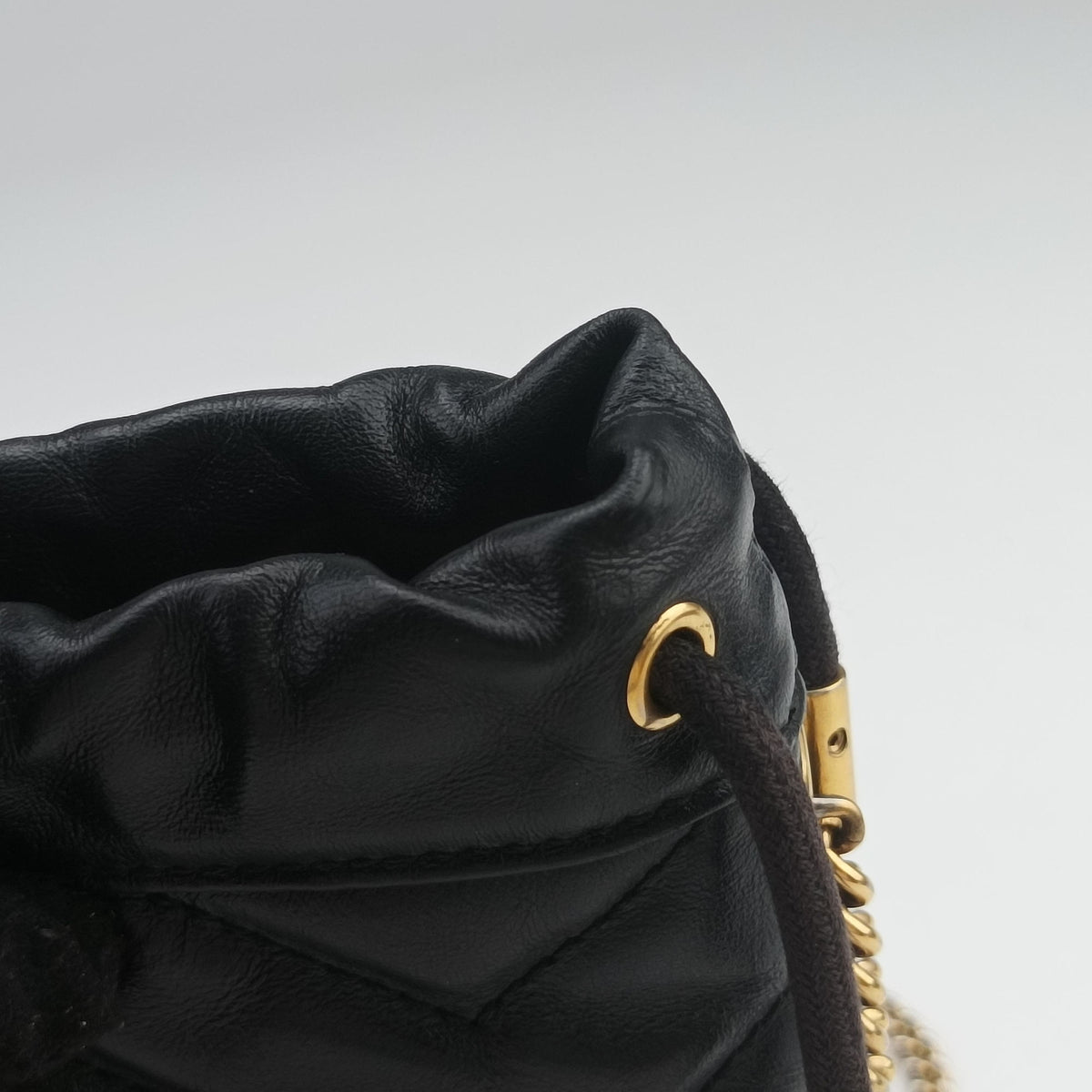 Pre-owned Gucci GG Marmont Black Leather 575163 shoulderbag | stylenewstar