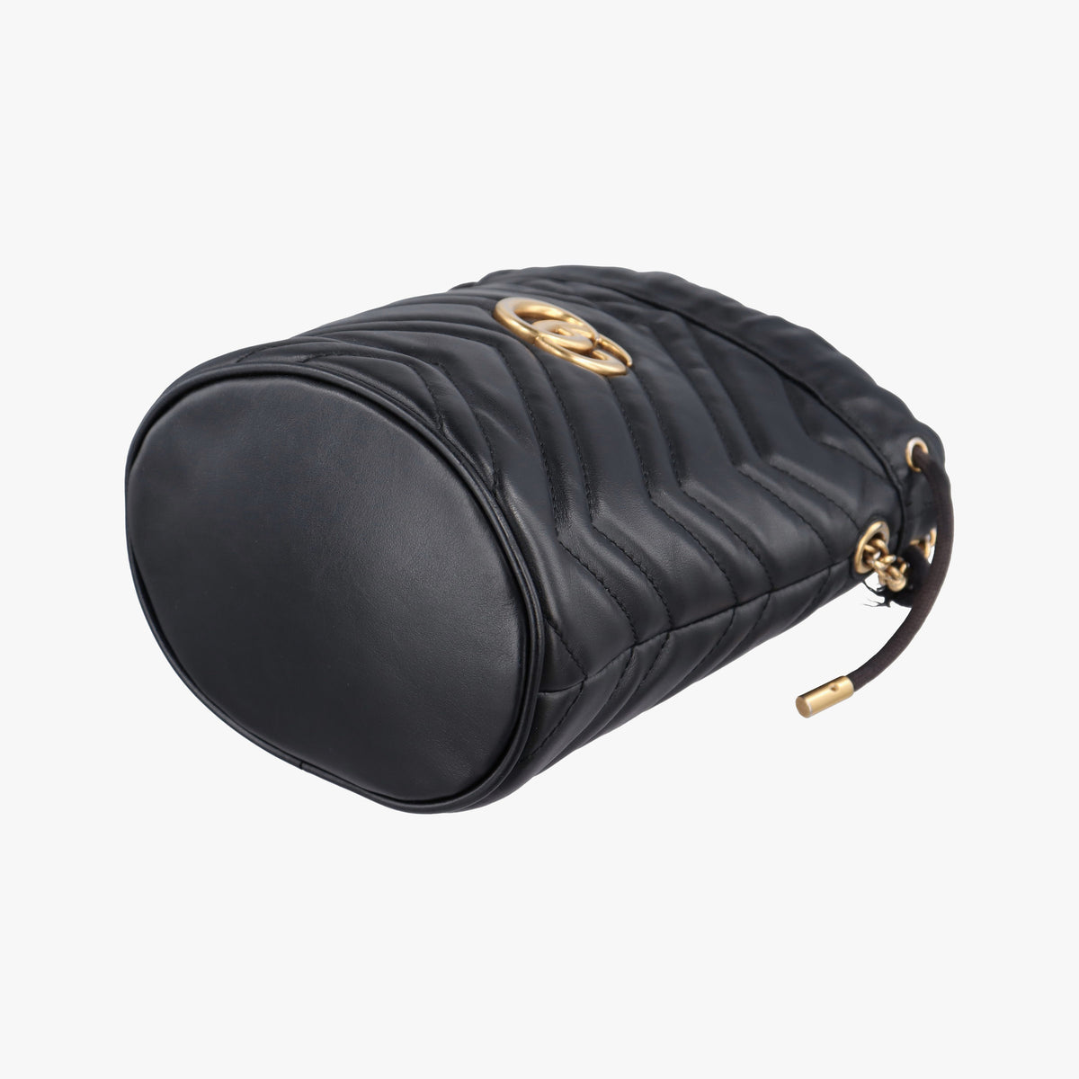 Pre-owned Gucci GG Marmont Black Leather 575163 shoulderbag | stylenewstar