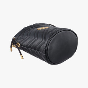 Pre-owned Gucci GG Marmont Black Leather 575163 shoulderbag | stylenewstar