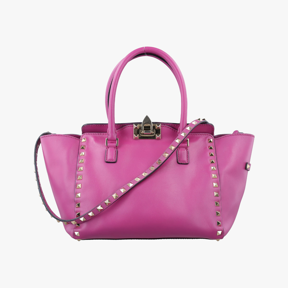 Vintage Valentino Rockstud Purple Leather  shoulderbag | stylenewstar