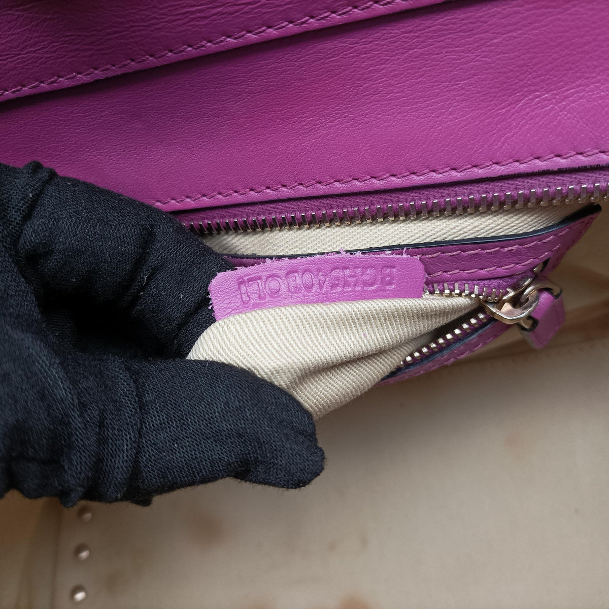 Vintage Valentino Rockstud Purple Leather  shoulderbag | stylenewstar