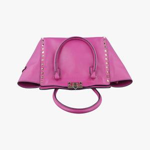 Vintage Valentino Rockstud Purple Leather  shoulderbag | stylenewstar