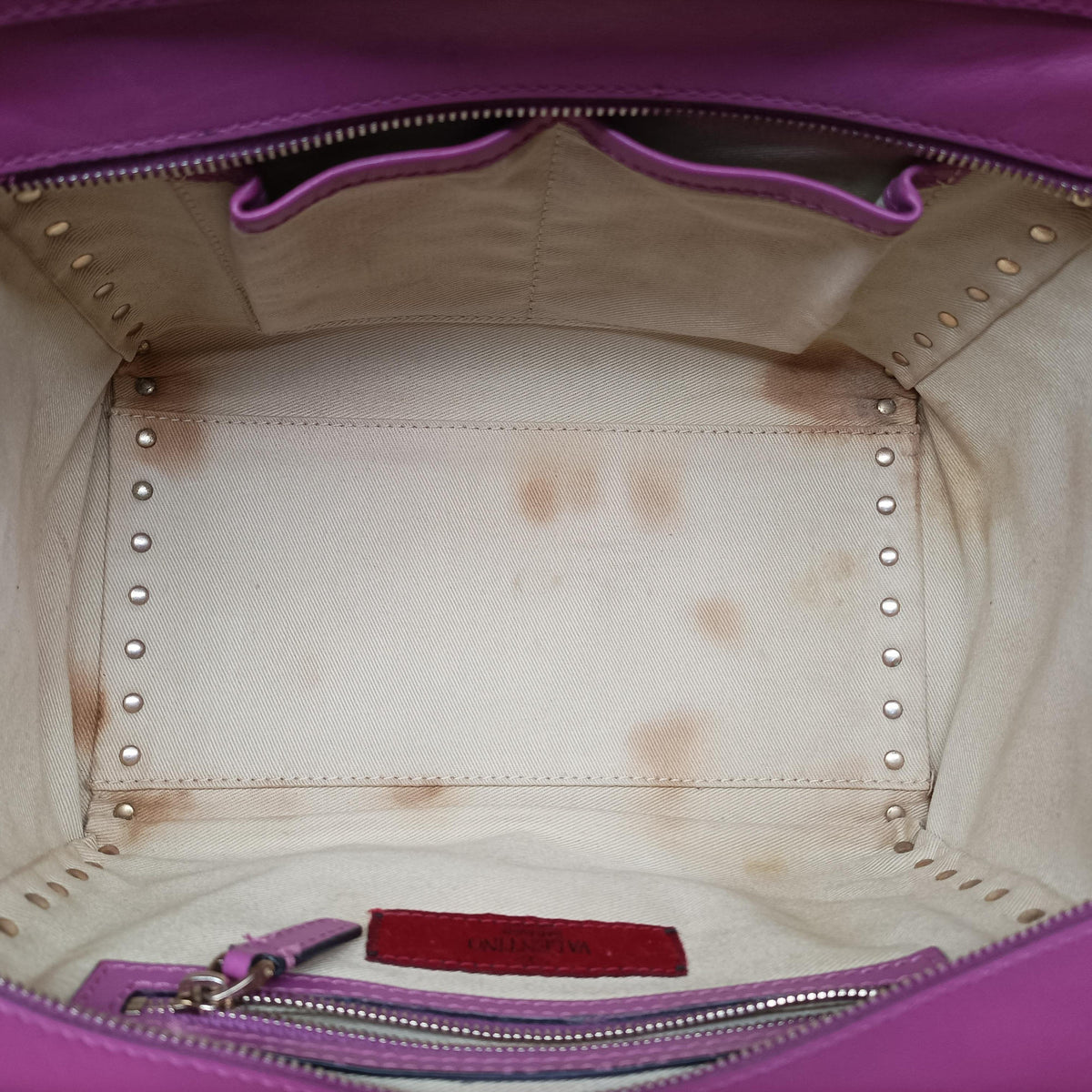 Vintage Valentino Rockstud Purple Leather  shoulderbag | stylenewstar