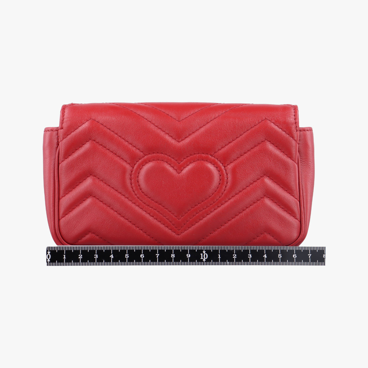Pre-owned Gucci GG Marmont Red Leather 476433 shoulderbag | stylenewstar