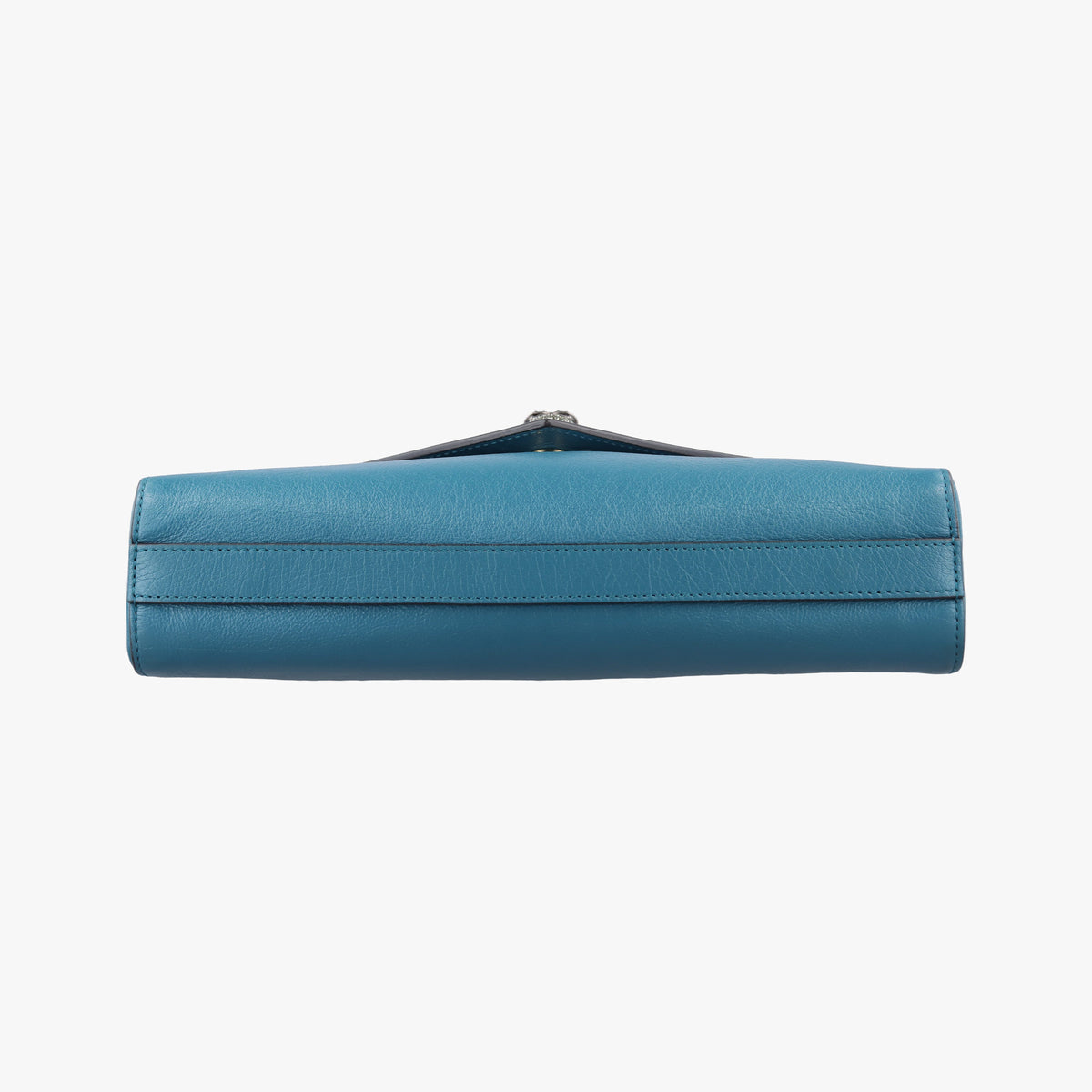 Pre-owned Gucci Thiara Envelope Animalier Blue Leather 527857 shoulderbag | stylenewstar