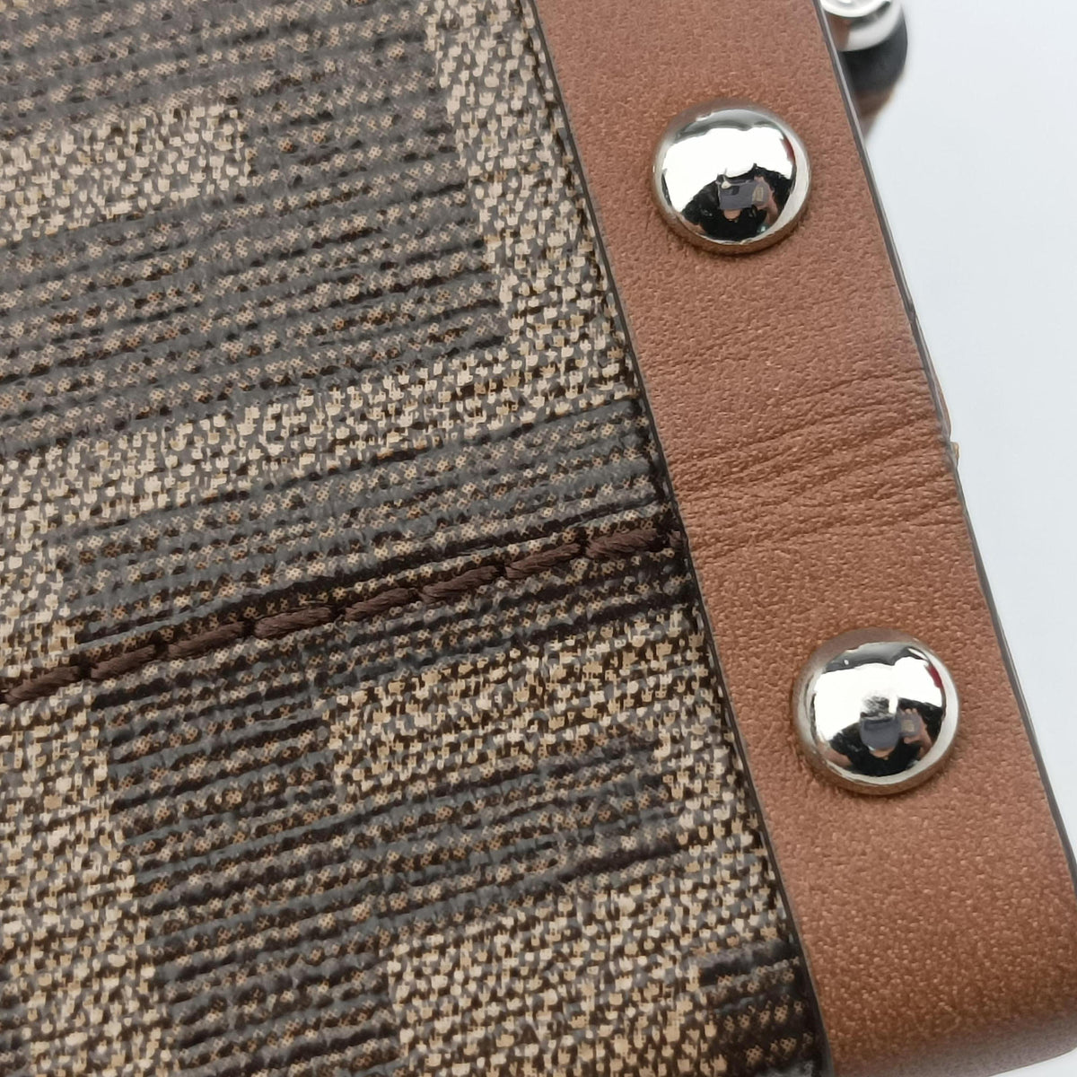 Vintage Fendi Zucca Trunk Brown PVC Coated Canvas × Leather 7VA507 shoulderbag | stylenewstar