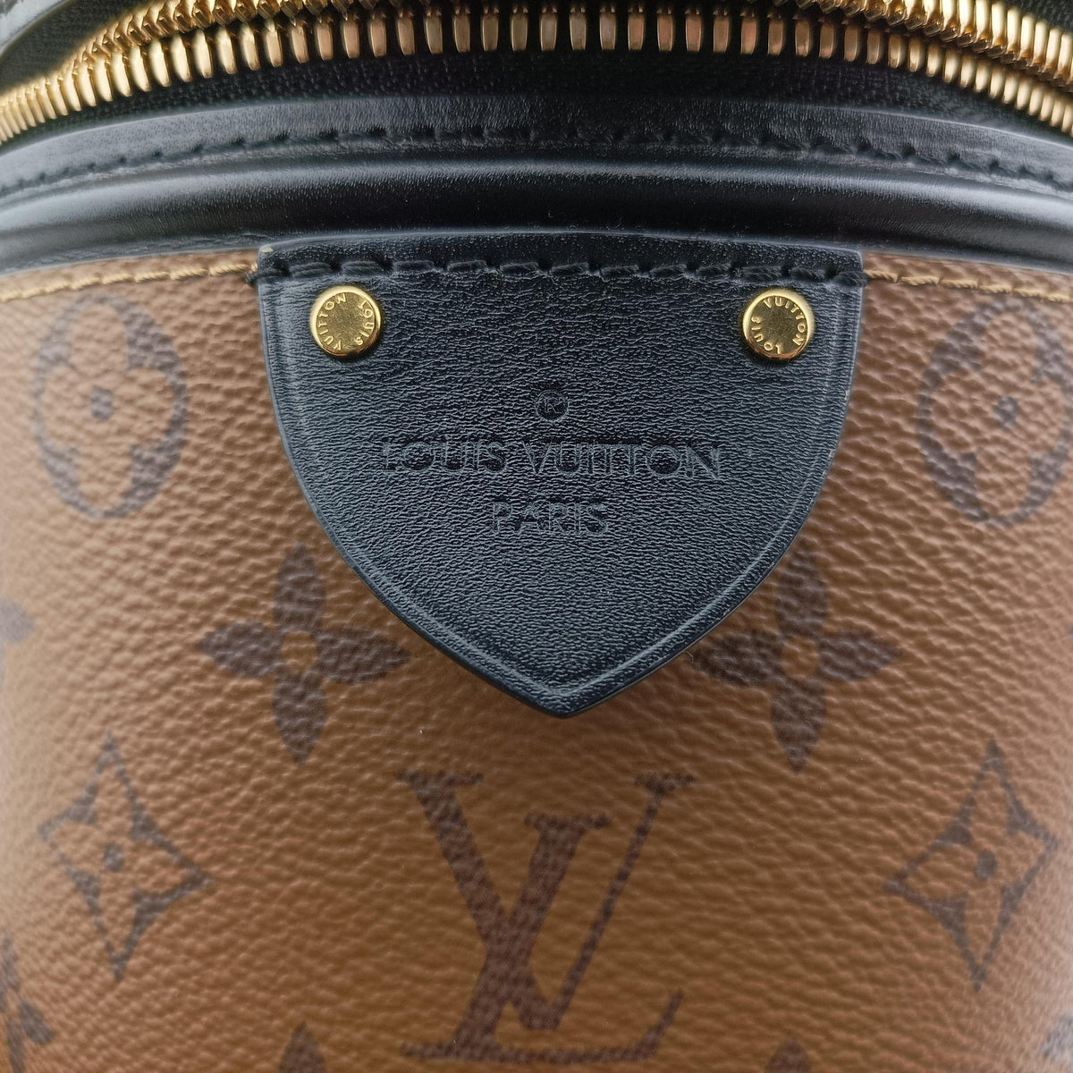 Pre-owned Louis Vuitton Cannes Brown × Black Monogram Reverse M43986 shoulderbag | stylenewstar