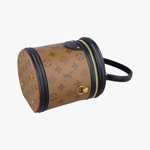 Pre-owned Louis Vuitton Cannes Brown × Black Monogram Reverse M43986 shoulderbag | stylenewstar