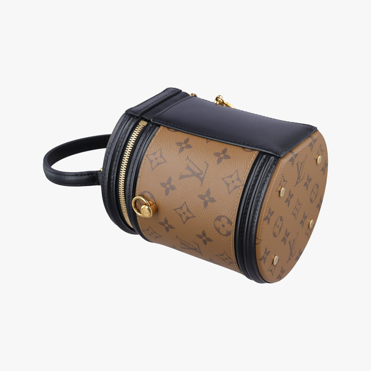 Pre-owned Louis Vuitton Cannes Brown × Black Monogram Reverse M43986 shoulderbag | stylenewstar