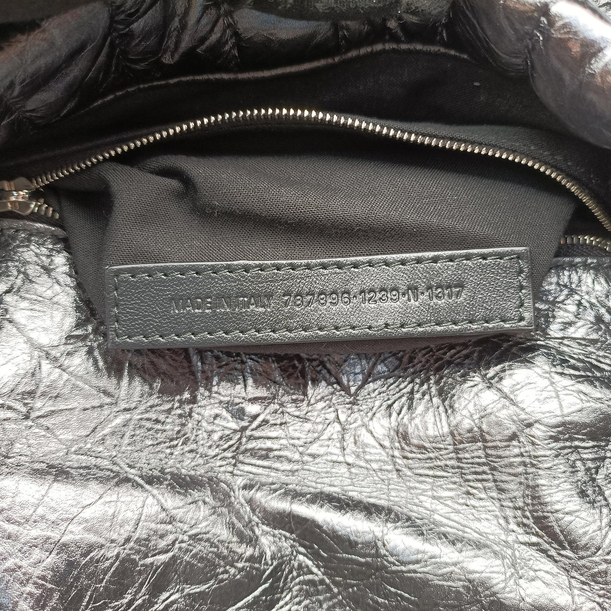 Vintage Balenciaga Monaco Small STEEL GREY Calf 787896 shoulderbag | stylenewstar