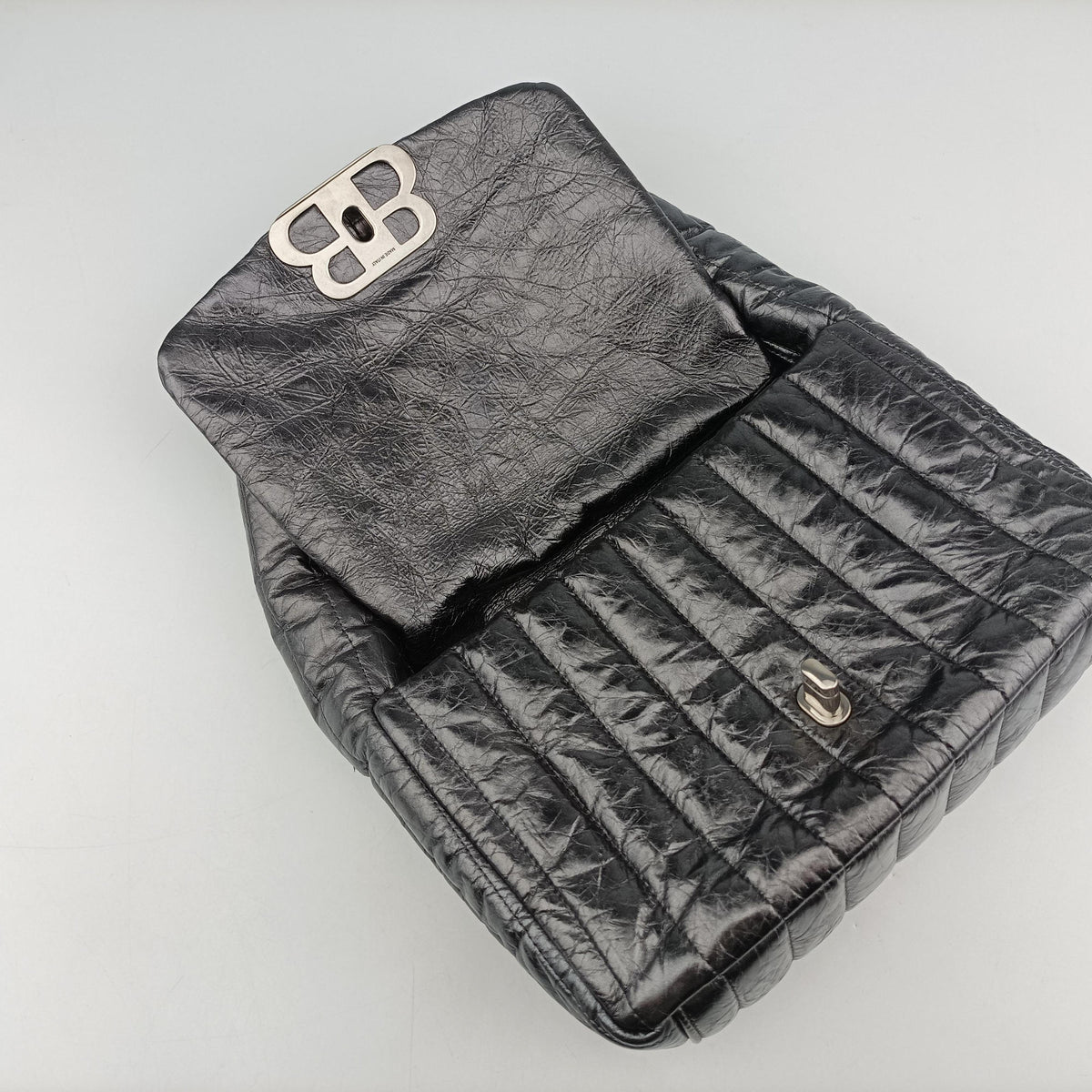 Vintage Balenciaga Monaco Small STEEL GREY Calf 787896 shoulderbag | stylenewstar