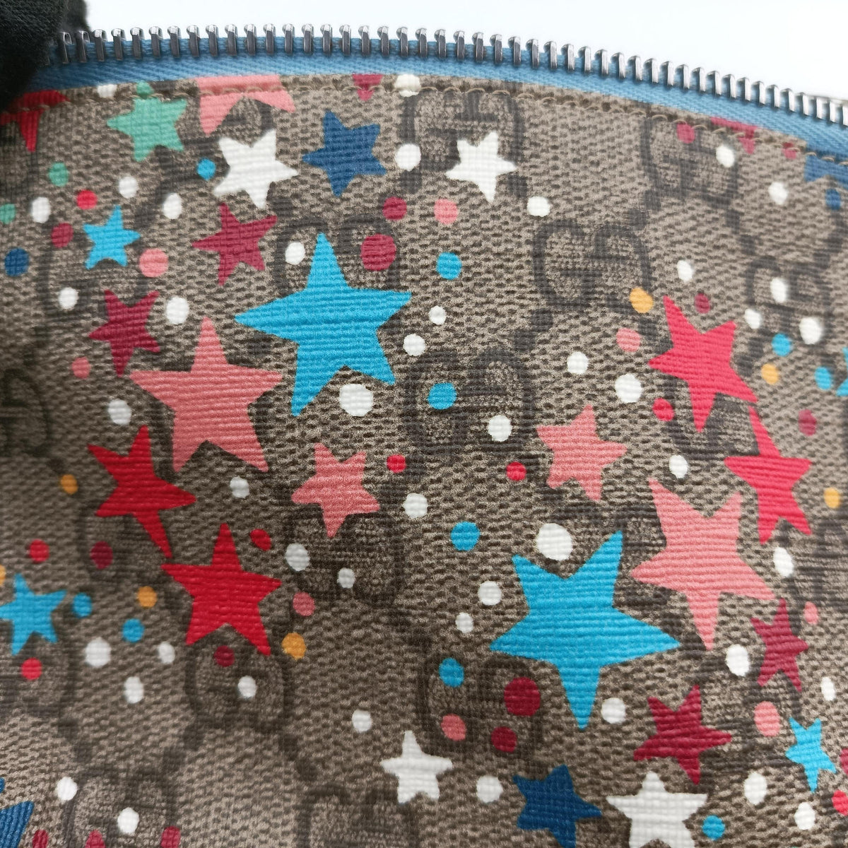 Vintage Gucci Kids Line Children's Star beige×multi PVC coated canvas 502095 bum bag/waist bag | stylenewstar
