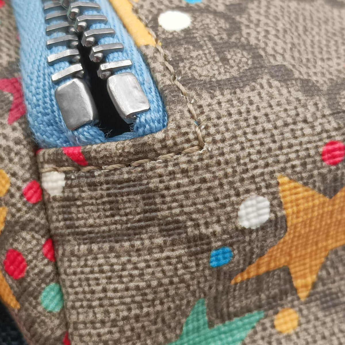 Vintage Gucci Kids Line Children's Star beige×multi PVC coated canvas 502095 bum bag/waist bag | stylenewstar
