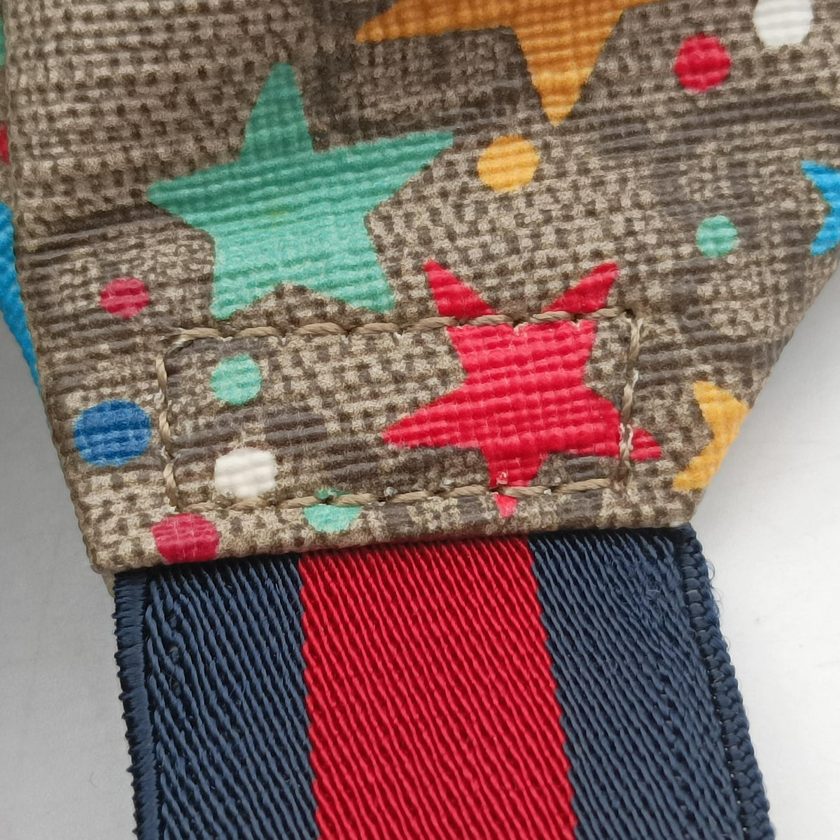 Vintage Gucci Kids Line Children's Star beige×multi PVC coated canvas 502095 bum bag/waist bag | stylenewstar