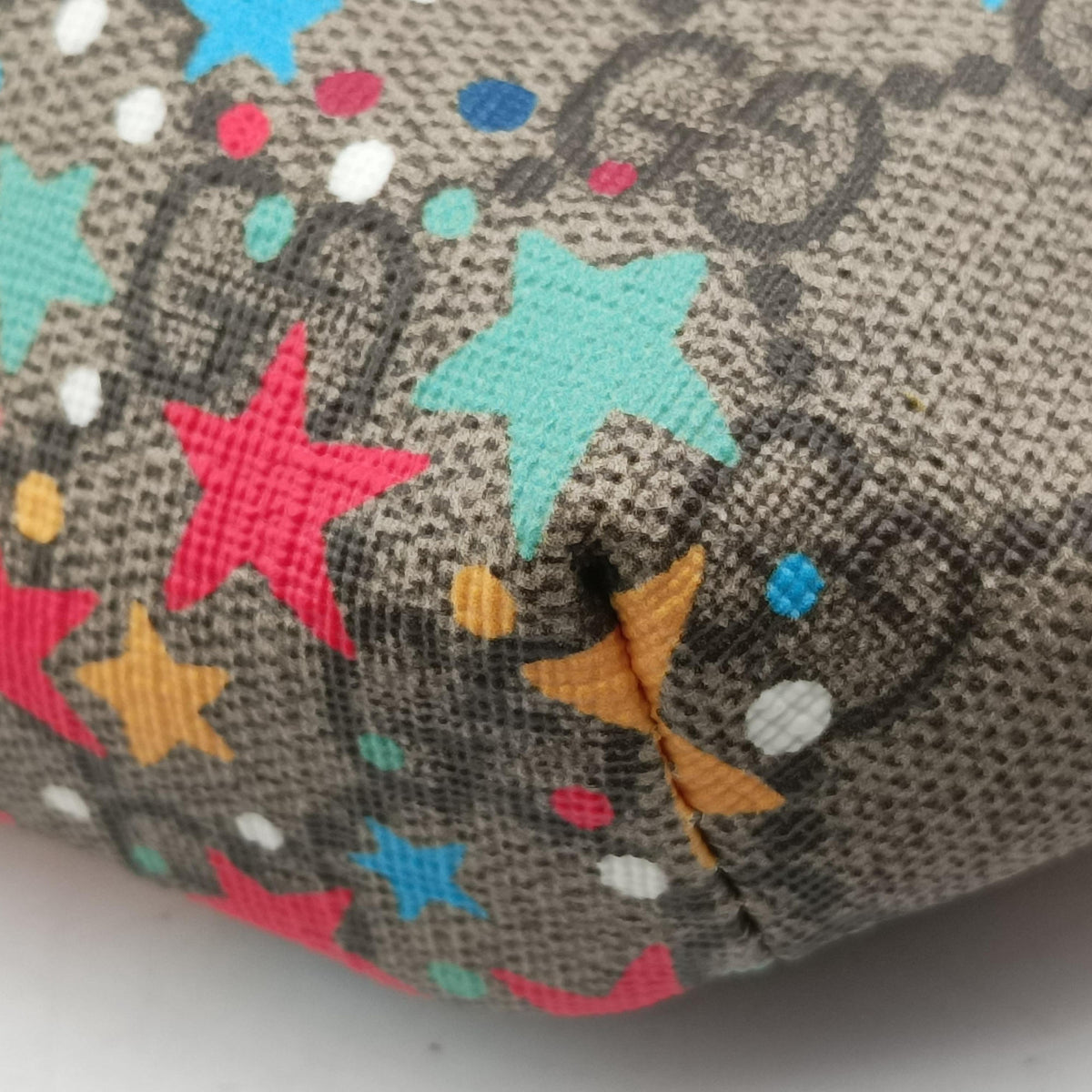 Vintage Gucci Kids Line Children's Star beige×multi PVC coated canvas 502095 bum bag/waist bag | stylenewstar
