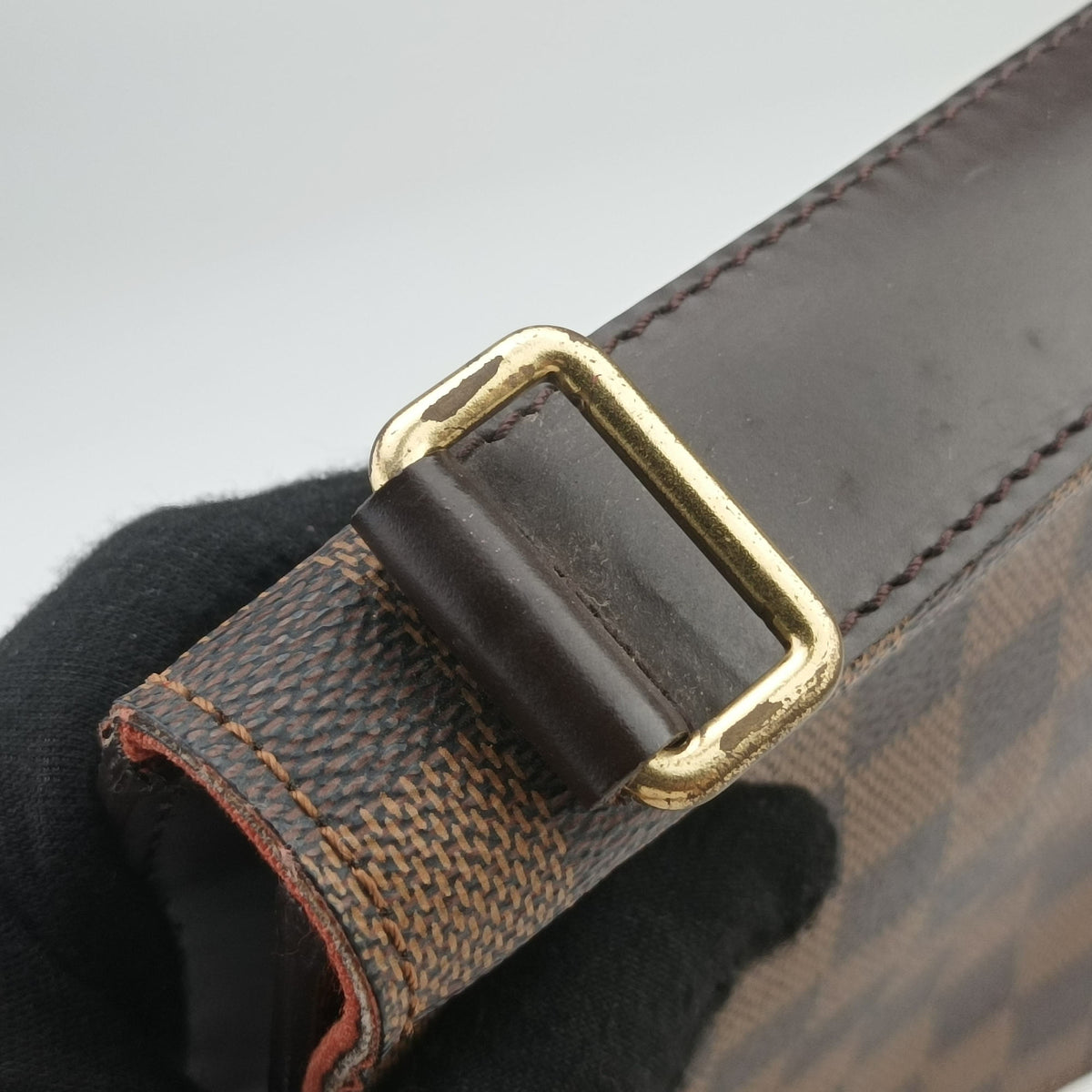Pre-owned Louis Vuitton Portobello EBENE Damier Canvas N45271 shoulderbag | stylenewstar