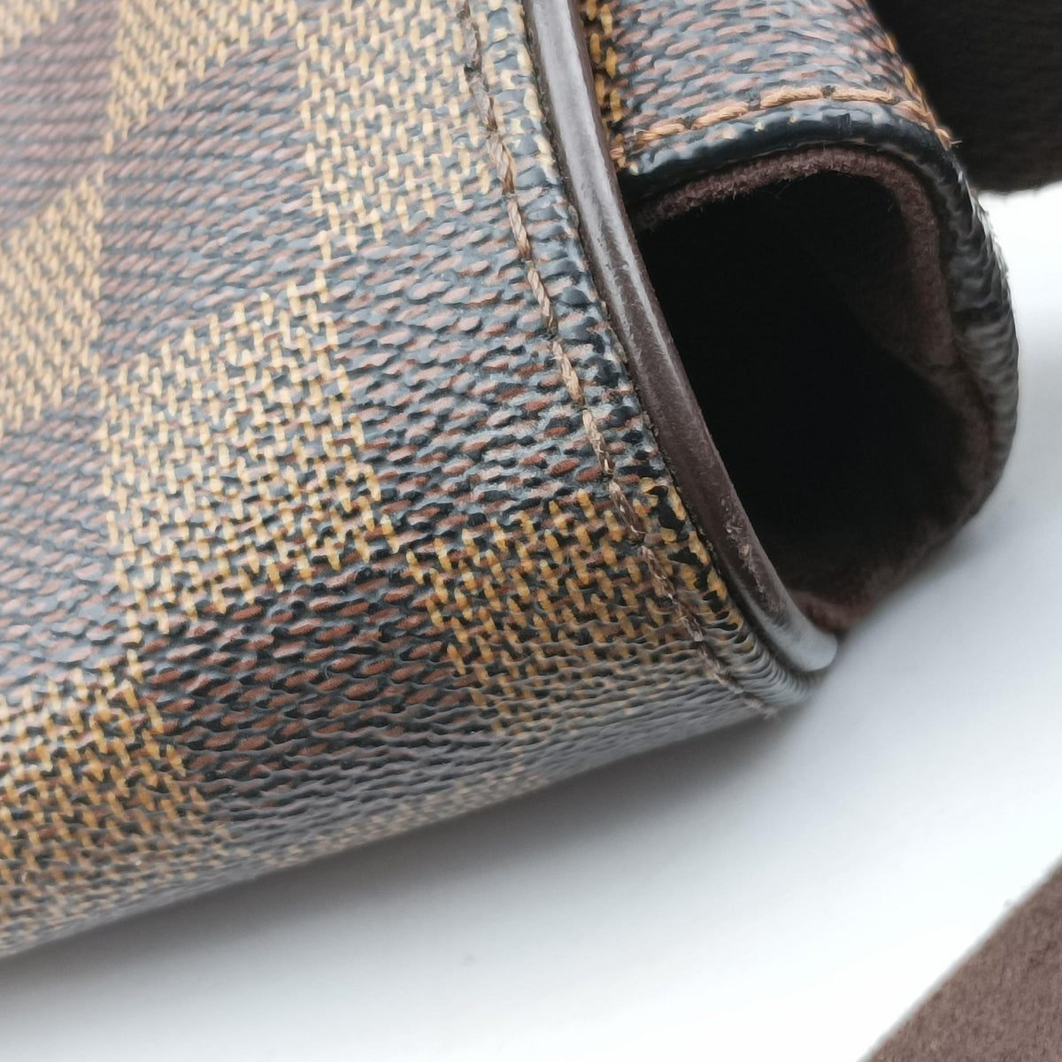 Pre-owned Louis Vuitton BROOKLYN MM EBENE Damier Canvas N51211 shoulderbag | stylenewstar