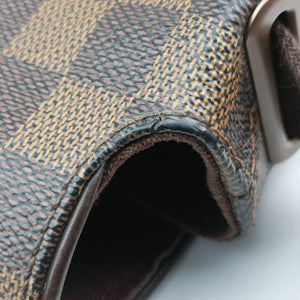 Pre-owned Louis Vuitton BROOKLYN MM EBENE Damier Canvas N51211 shoulderbag | stylenewstar
