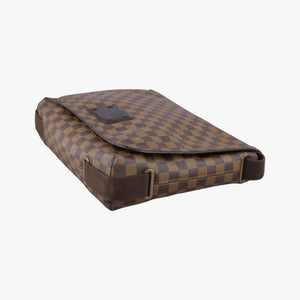 Pre-owned Louis Vuitton BROOKLYN MM EBENE Damier Canvas N51211 shoulderbag | stylenewstar