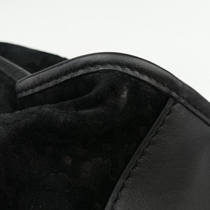 Pre-owned Gucci Soft Stirrup Black Suede 296856 handbag | stylenewstar