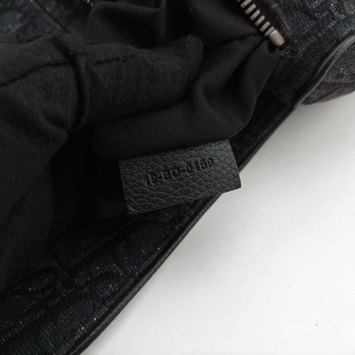 Pre-owned Christian Dior Saddle Black Jacquard×Leather 1ADPO093YKY bum bag/waist bag | stylenewstar