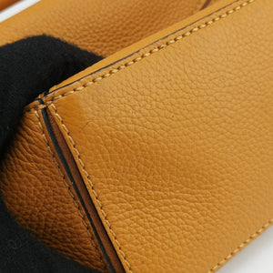 Pre-owned Loewe Puzzle mini Yellow Leather 322 30 U95 shoulderbag | stylenewstar