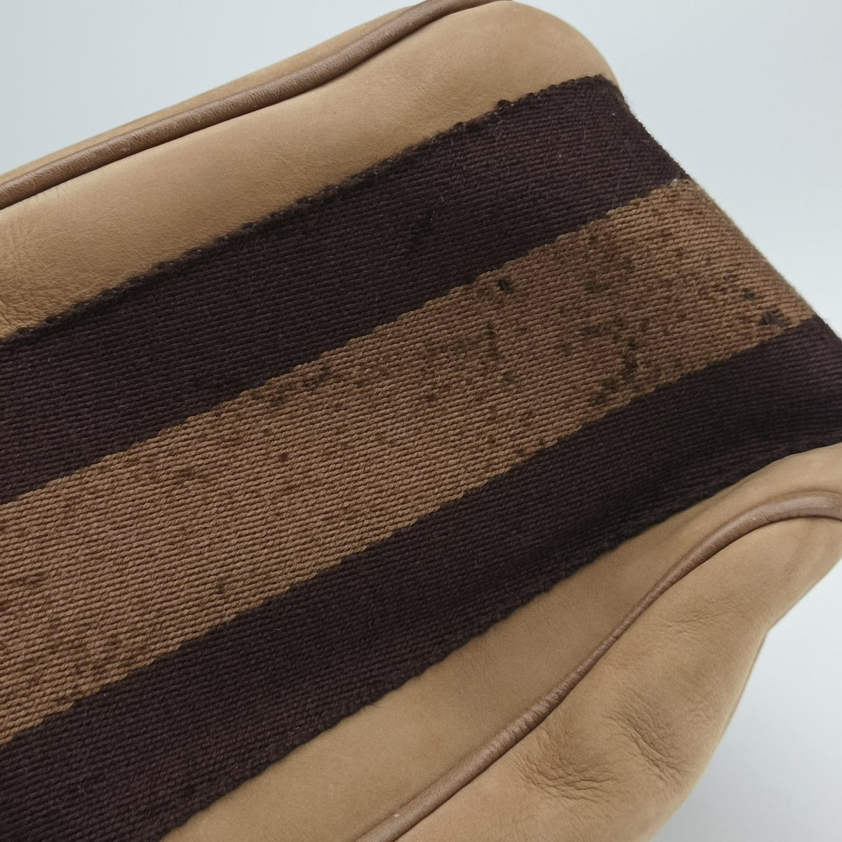 Pre-owned Gucci Horsebit Beige×Brown Suede×Leather 247602 shoulderbag | stylenewstar