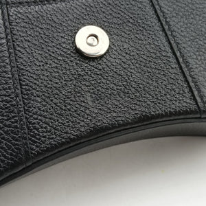 Pre-owned Balenciaga Hourglass Black Leather  shoulderbag | stylenewstar