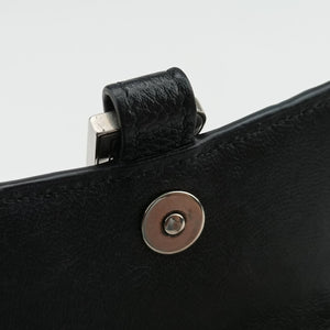 Pre-owned Balenciaga Hourglass Black Leather  shoulderbag | stylenewstar