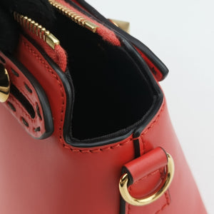 Pre-owned Fendi By the way Red Leather 8BL145 shoulderbag | stylenewstar