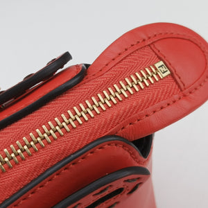 Pre-owned Fendi By the way Red Leather 8BL145 shoulderbag | stylenewstar