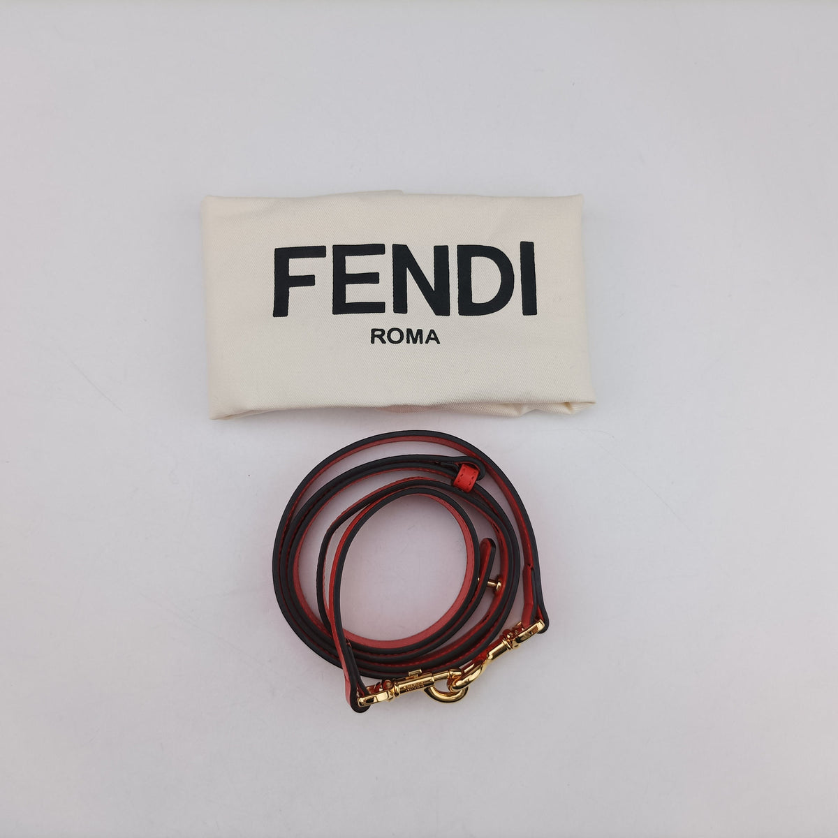 Pre-owned Fendi By the way Red Leather 8BL145 shoulderbag | stylenewstar