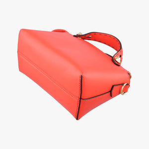 Pre-owned Fendi By the way Red Leather 8BL145 shoulderbag | stylenewstar