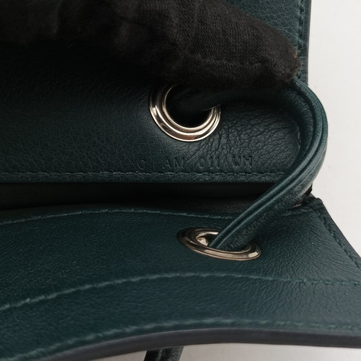 Pre-owned Hermes Sac Aline mini Green leather  shoulderbag | stylenewstar