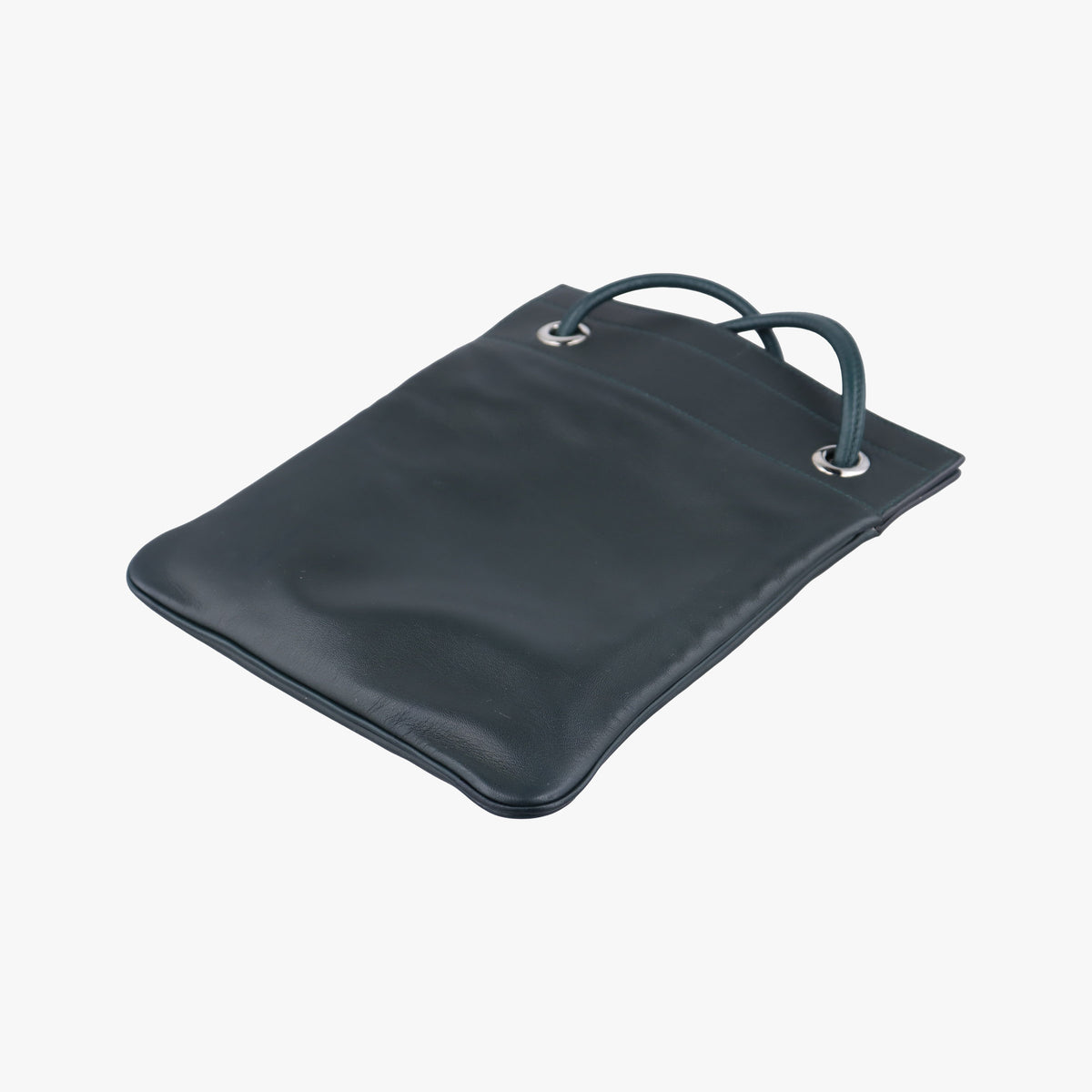 Pre-owned Hermes Sac Aline mini Green leather  shoulderbag | stylenewstar