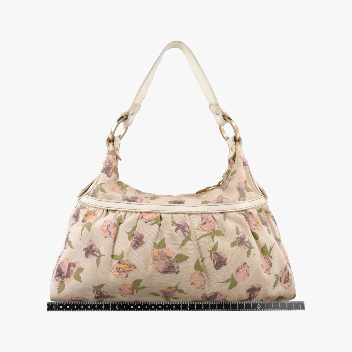 Pre-owned Fendi Chef Perforated Charm Zucca Print Multicolour Canvas × Leather 8BR448 shoulderbag | stylenewstar